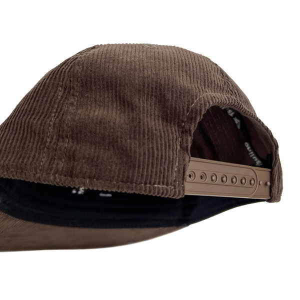 コーデュロイ フラットバイザーキャップ